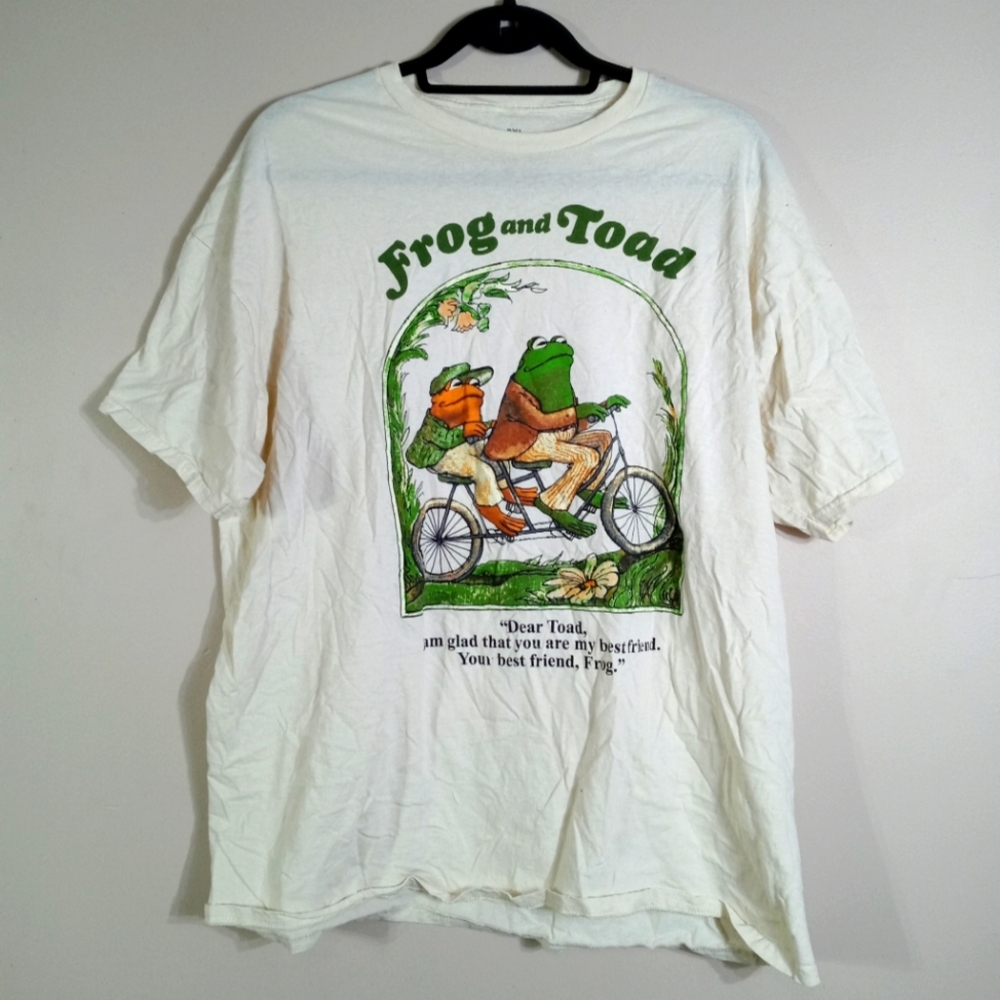 Frog and Toad Short Sleeve Graphic T-Shirt 1972 Size 2XL
